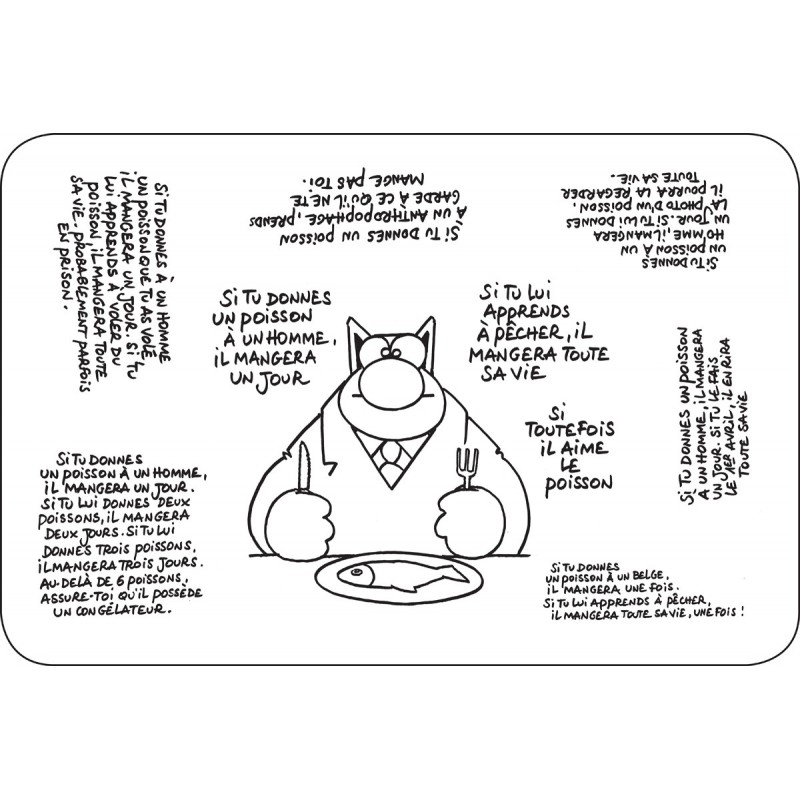 LE CHAT SET DE TABLE 45X30CM P.GELUCK
