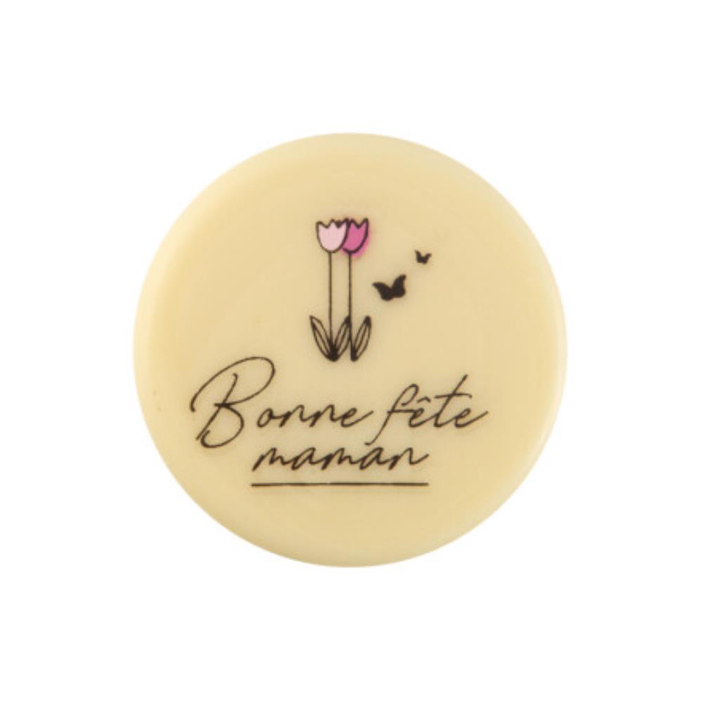 2010608 ROUND BONNE FÊTE MAMAN 3.8CM 120PCS***S/CD***