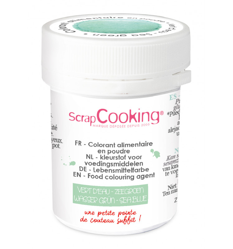 SCRAPCOOKING KLEURSTOF ARTIFICIEEL WATERGROEN 5GR
