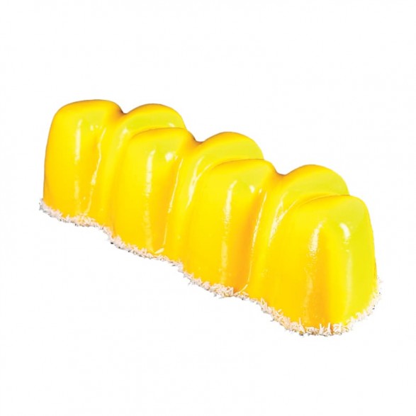 BUB36 MOULE A BUCHE GOUTTE EN PVC 50X8X7,5CM 12PCES