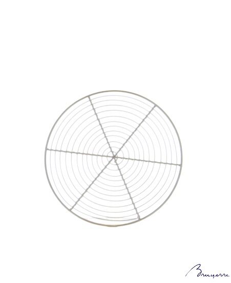 20CM RONDE CHROOM TAARTCAKEGRILL ZONDER POTEN