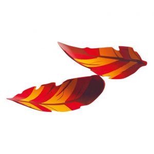 061040 PCB PETITES PLUMES COURBÉES CN 4X1,9 CM 160PCES ***S/CD***