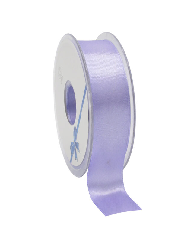 RUBAN DOUBLE FACE SATIN MAUVE PARME 25MM X 25M 