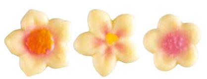 061312 PCB KERSENBLOESEM CB 3 ONTWERPEN Ø 2,5 CM 108 STUKS