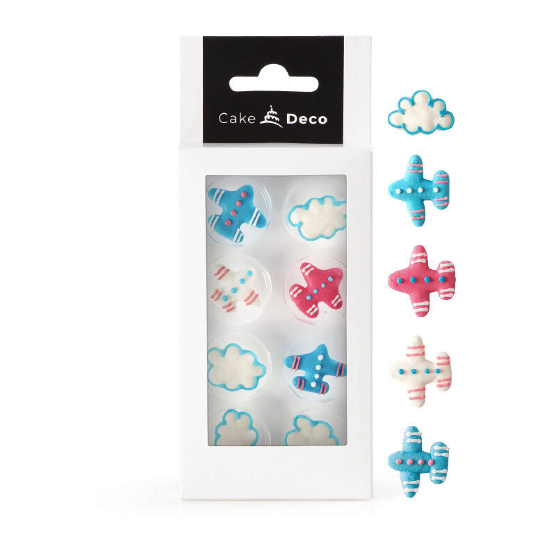 39314 CAKEDECO AIRPLANES 2D  12 PIECES ***S/CD***