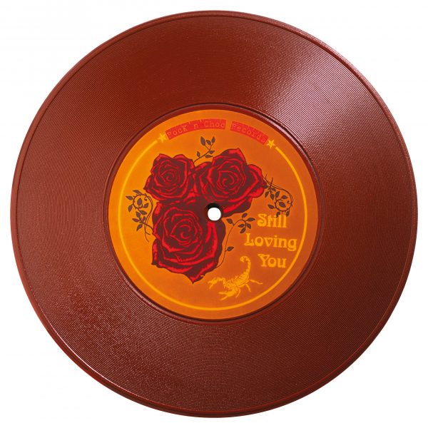 074024 PCB FEUILLES IMPRIMÉES LOVE SONGS POUR VINYLES 3 DESIGNS Ø 10,5 CM 24PCES ***S/CD***