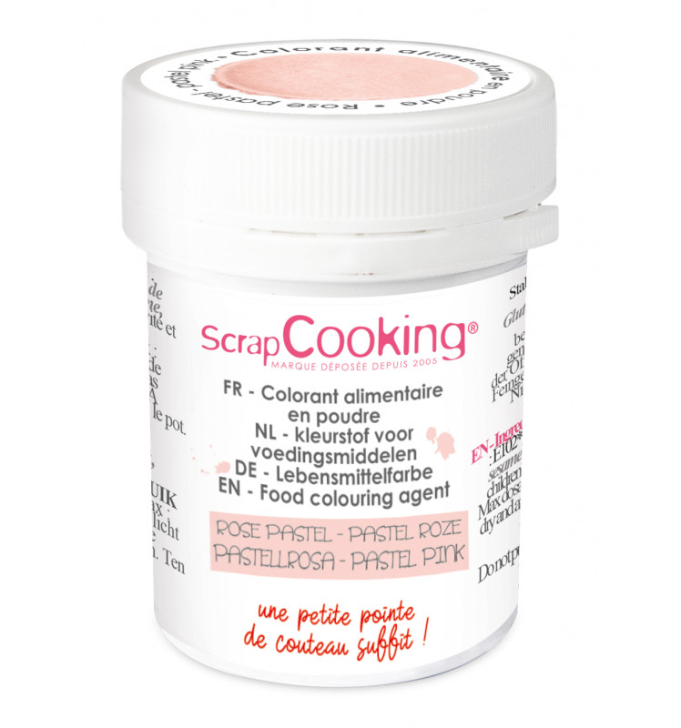 SCRAPCOOKING FOOD COLORING HYDRO PASTEL PINK 5GR