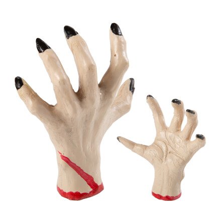 91156 HALLOWEEN HAND 7X6CM 12PCES ***OP/ORDER***