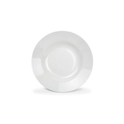BONBISTRO BASIC 1E PRIJS BORD BREDE RAND DIEP 23 CM - WIT PORSELEIN - 750754