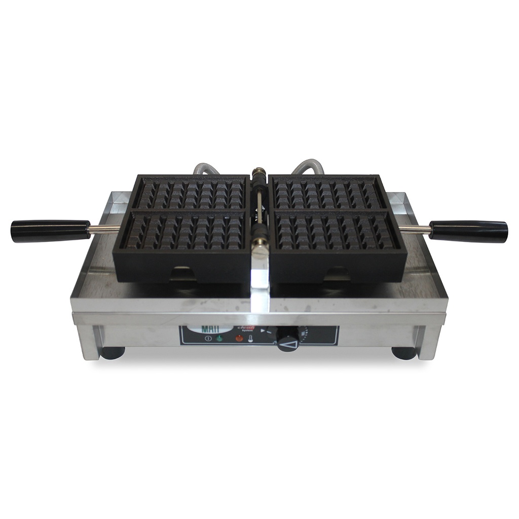 WAFFLE IRON MATT 4X7 4/4 PANCAKE 180° 1400W