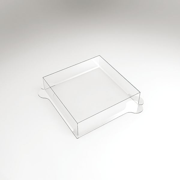 PCB Molds Entremets Square plat afgerond pr 100 stuks 16x16 cm P4 cm 100pces ***s/cd***