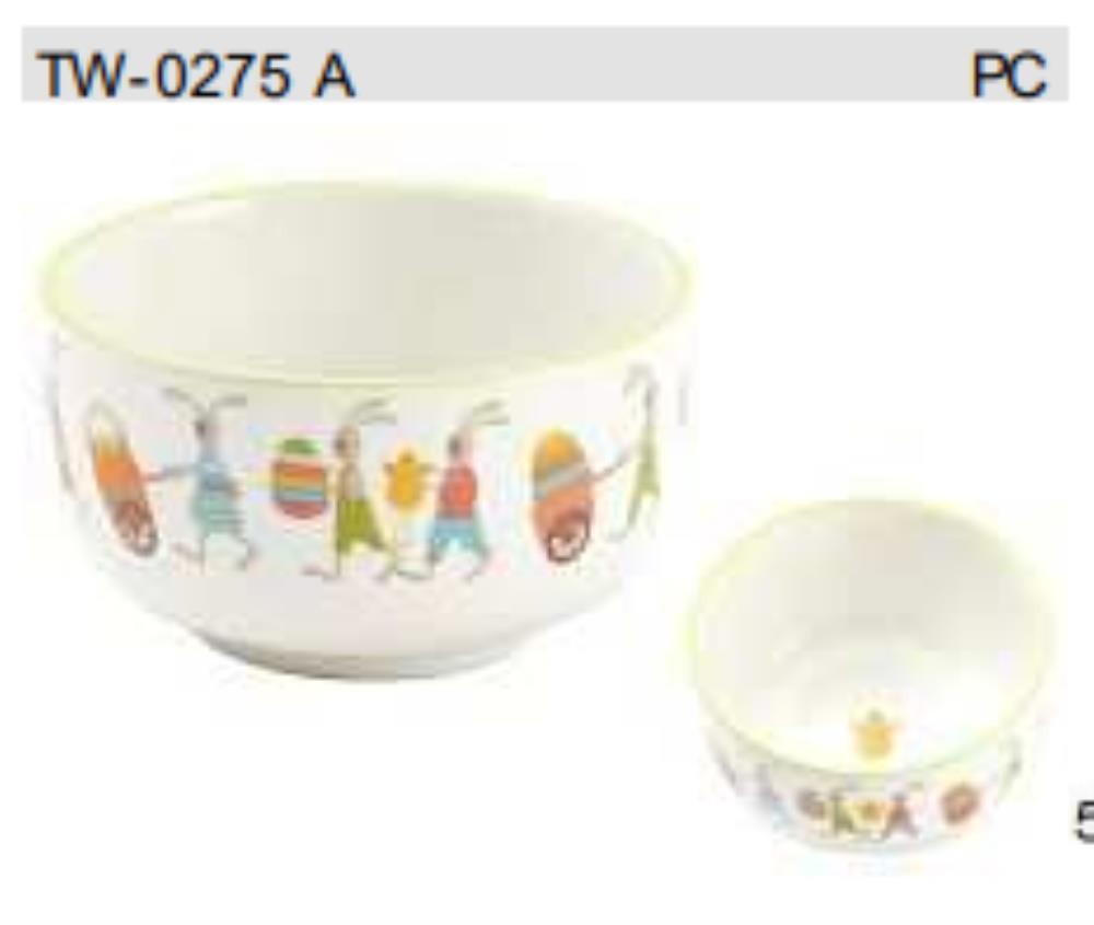 ++BOWL FAMILLE DE LAPIN MULTICOLORDIAM 10,5 X HT 6CM