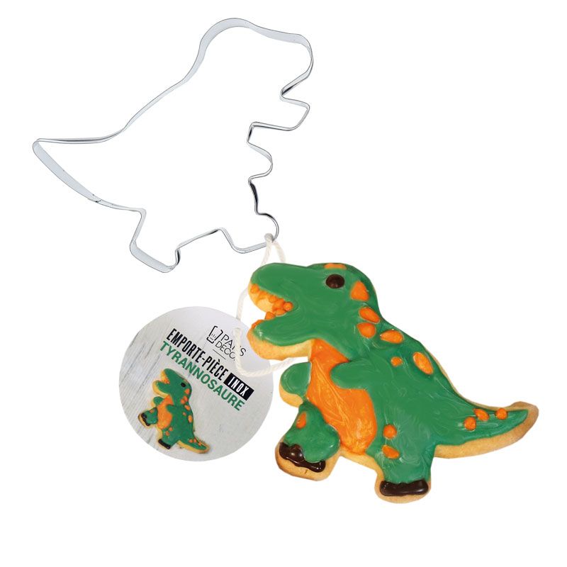 EMPORTE-PIECE INOX DINOSAURE TYRANNOSAURE 85MM
