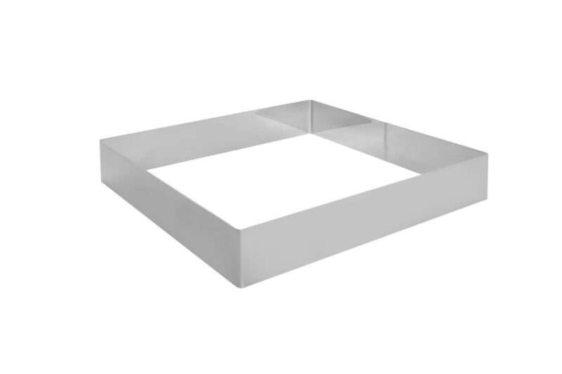 SQUARE STAINLESS STEEL FRAME 26 X 5 CM