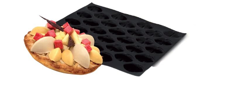 *FF* FP-01150 FLEXIPAN® ORIGINE MINI QUENELLE 60X40CM 100EMP 4,2X2,2CM H1,7CM VOL 5ML