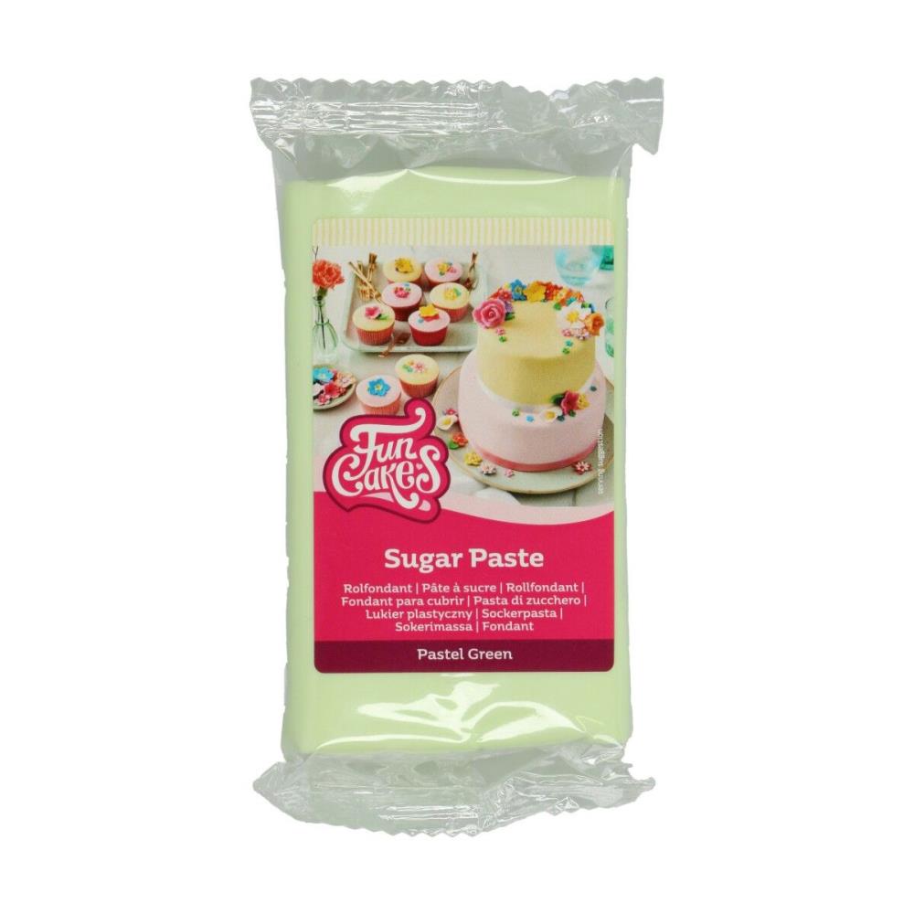 FUNCAKES PATE A SUCRE VERT PASTEL 250GR