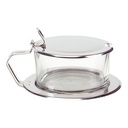 FROMAGÈRE VERRE SUPPORT INOX DIAM 12CM