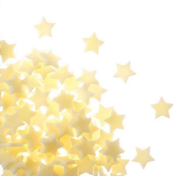 045671 PCB WITTE CHOCOLADESTERREN 9 MM 200 G