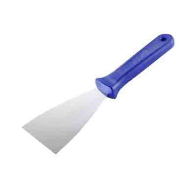 THERMO-HAUSER SPATULE PATISSIER 8CM  MANCHE BLEU INOX