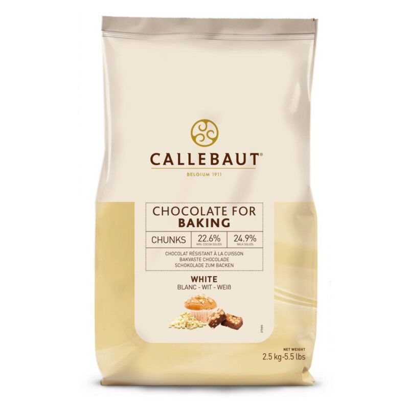 CALLEBAUT CHW-CU-18V02NV-552 CHUNKS WHITE 2.5KG