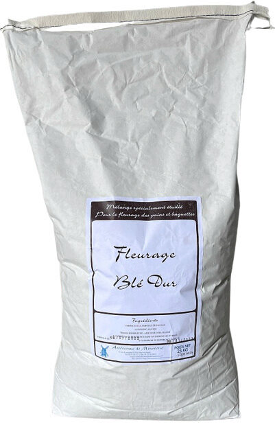 FLEURAGE DE BLE TENDRE ET DE SEMOULE DE BLE DUR  ARTESIENNE DE MINOTERIE SAC DE 25KG