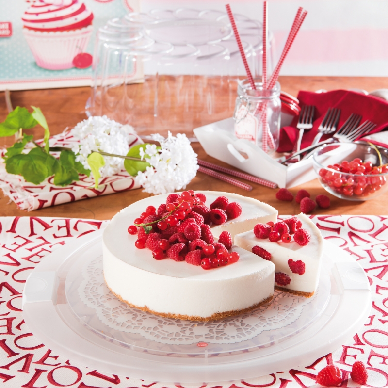 BOÎTE DE TRANSPORT POLYPROPYLENE POUR GATEAU 39 X 34,5 X 15,5CM