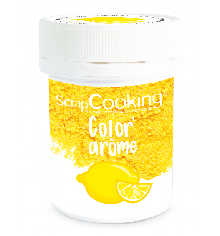 SCRAPCOOKING KLEURSTOF AROME  GEEL/CITROEN 10GR