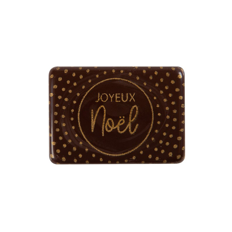 2015651JOYEUX NOËL PLATE 4X2.8CM 120PCS ***ON ORDER***