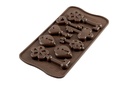 +MOULE A PRALINE EN SILICONE BRUN CLES SCG33