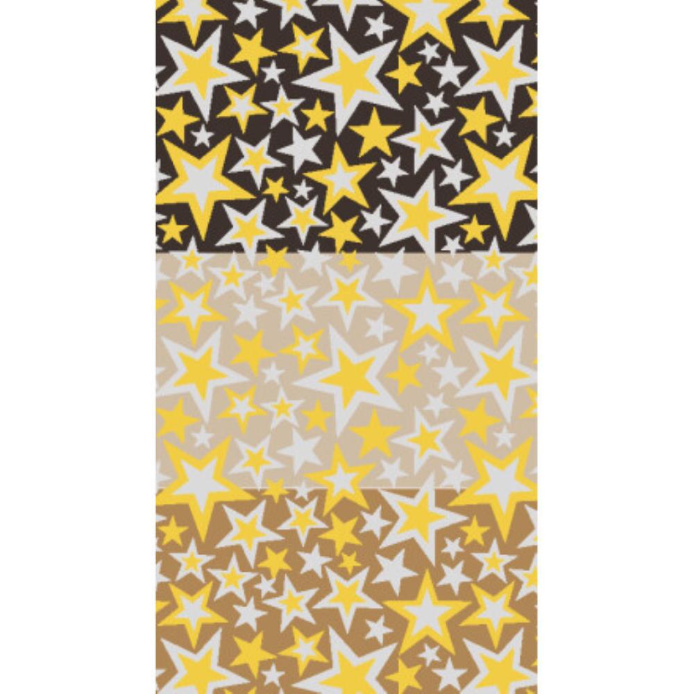 2046012 GOUDEN EN ZILVEREN STERREN TRANSFER 30 X 40 CM 30 STUKS ***OP BESTELLING***