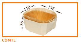 PANI MOULES COMTE 135X110X75 MM NEUTRE  CARTON DE 160 PIÈCES