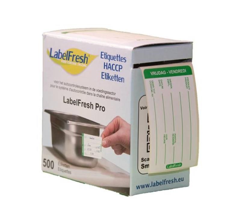 LABELFRESH *PRO* 500 ETIKETTEN 70X45MM "VRIJDAG"