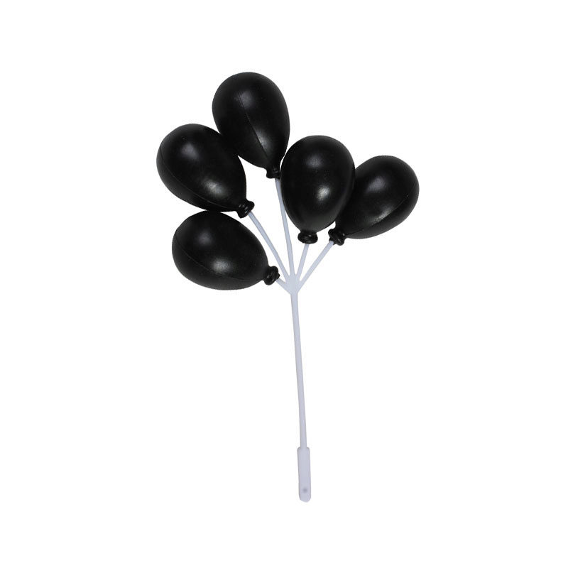*FF*1080309 BLACK BALLOONS 72PCS***S/CD***