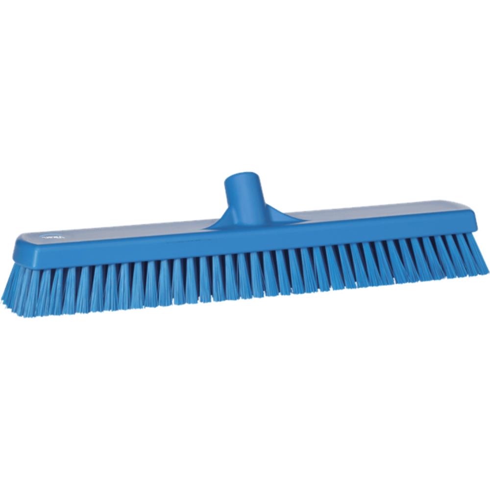 VIKAN 70623 47CM BLAUWE DEK WASBORSTEL - STEVIGE HAREN