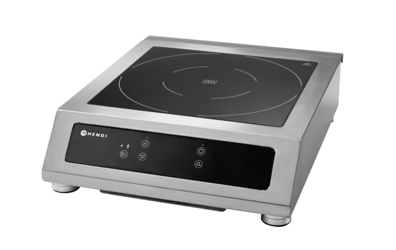 HENDI INDUCTIEKOOKPLAAT 3500W 34,2X43,1CM DIGITAAL MET EEN BODEMDIAMETER TUSSEN 140 EN 280 MM