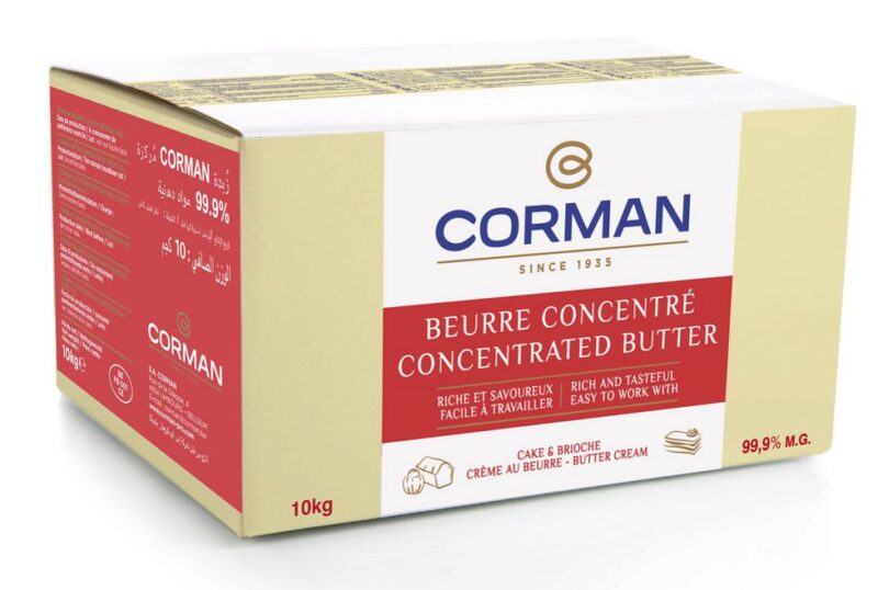 CORMAN 26851501 BEURRE CONCENTRE CREME AU BEURRE BLOC 10KG 