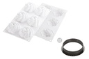 KIT SILIKOMART TAART RING BLOEM  80MM