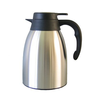 FUJI THERMOS STAINLESS STEEL PITCHER BLACK HANDLE 1.5L - PUSH CAP