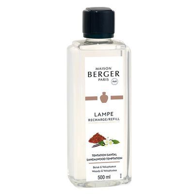 LAMPE BERGER RECHARGE 1/2 L  TENTATION SANTAL