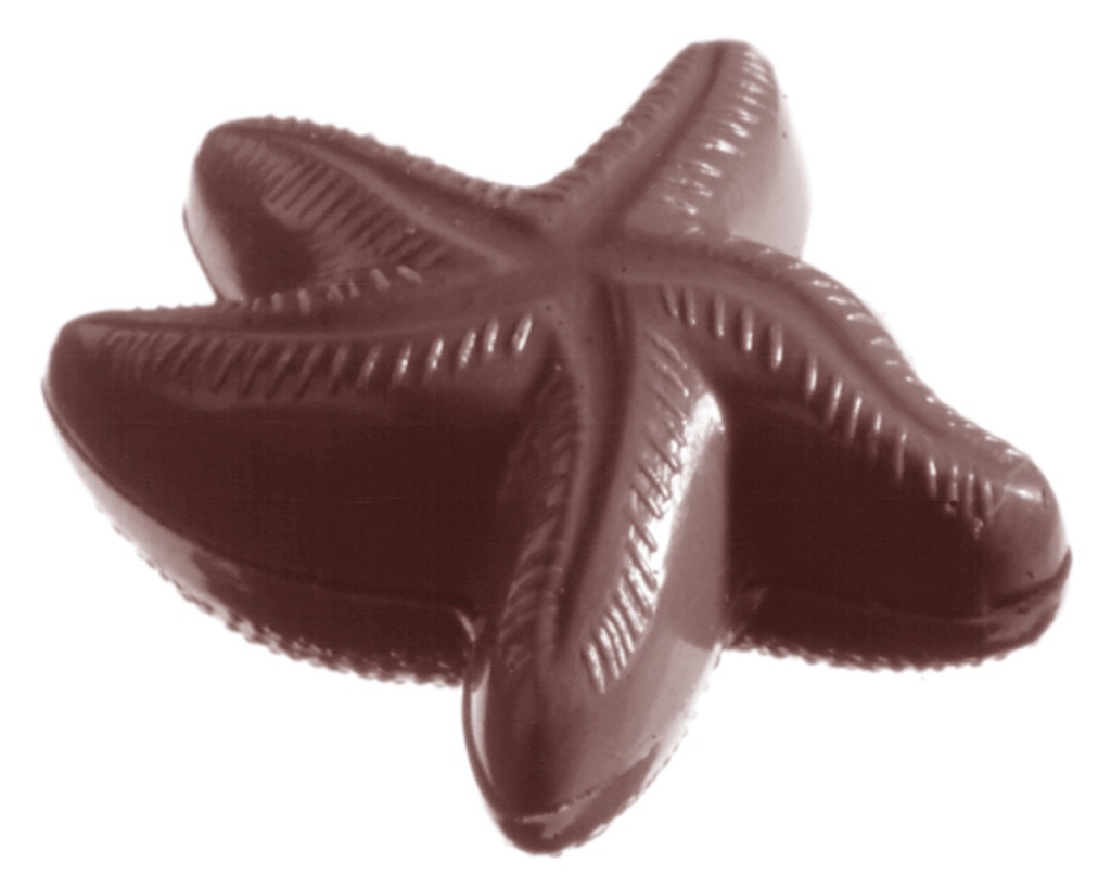 *FDS*MOULE À CHOCOLAT ÉTOILE DE MER CW1124 3X6 -- 4GR