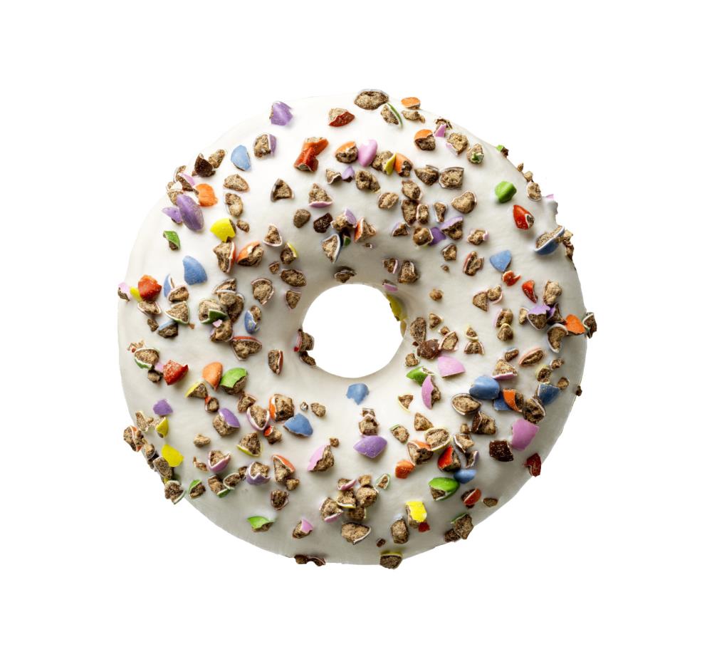 ❄️DAUPHINE 2104779 DONUT CRUSHED CANDY WHITE ECLAT SMARTIES BAKED 48 X 56GR