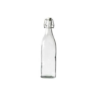 BOUTEILLE LAIT CARREE 32 CM VERRE  1L ***S/CD***
