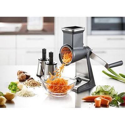 GEFU VEGETABLE GRATER 3 DRUM TRANSFORMA W/CRANK