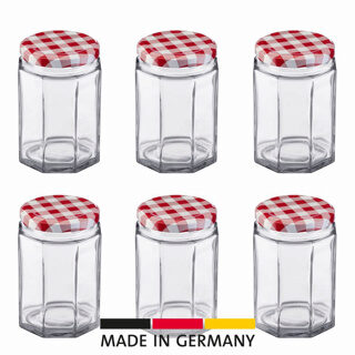 WESTMARK SET OF 6 JAM JARS 100ML GLASS 53MM FOST+ INCLUDED