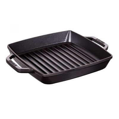 STAUB GRILL POIGNEES 23X23CM NOIR