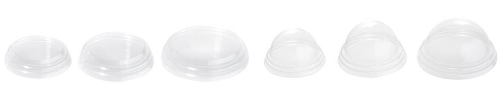 COUVERCLE PLAT TRANSPARENT POUR 160CC/230CC 50PCES
