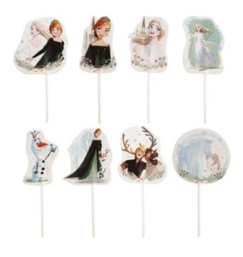 CAKE TOPPERS REINE DES NEIGES 6ASS 16PCS
