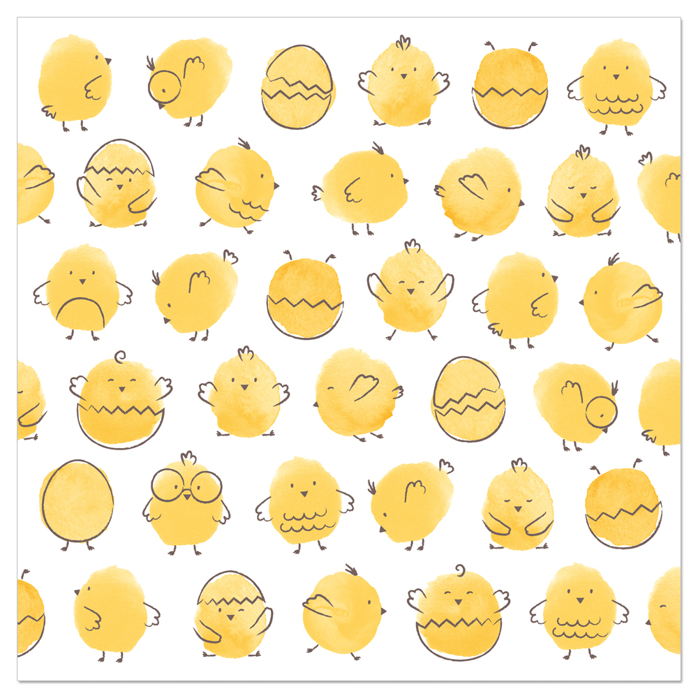 ARTEBENE NAPKIN 33X33CM CHICKS 20PCS