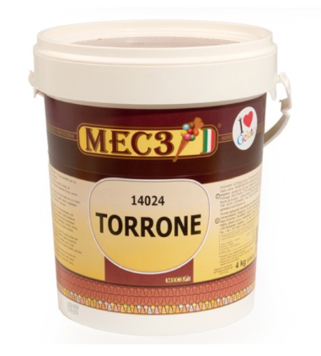 MEC3 14024A MILK ICE CREAM PASTE TORRONE NOUGAT 4KG