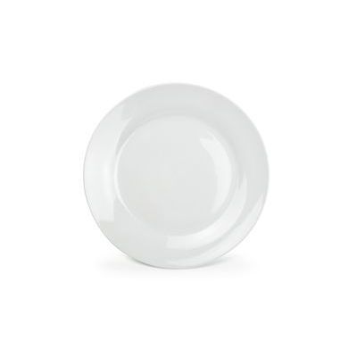 BONBISTRO BASIC PLATE 1ST PRIZE WIDE RIM 27CM WHITE PORCELAIN - 750753